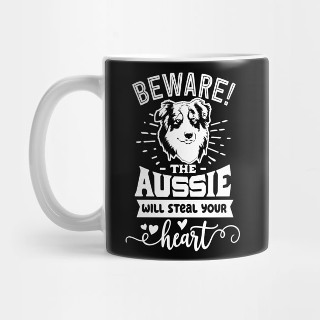 Beware the Aussie will steal your Heart Ver.2 by Bowtique Knick & Knacks